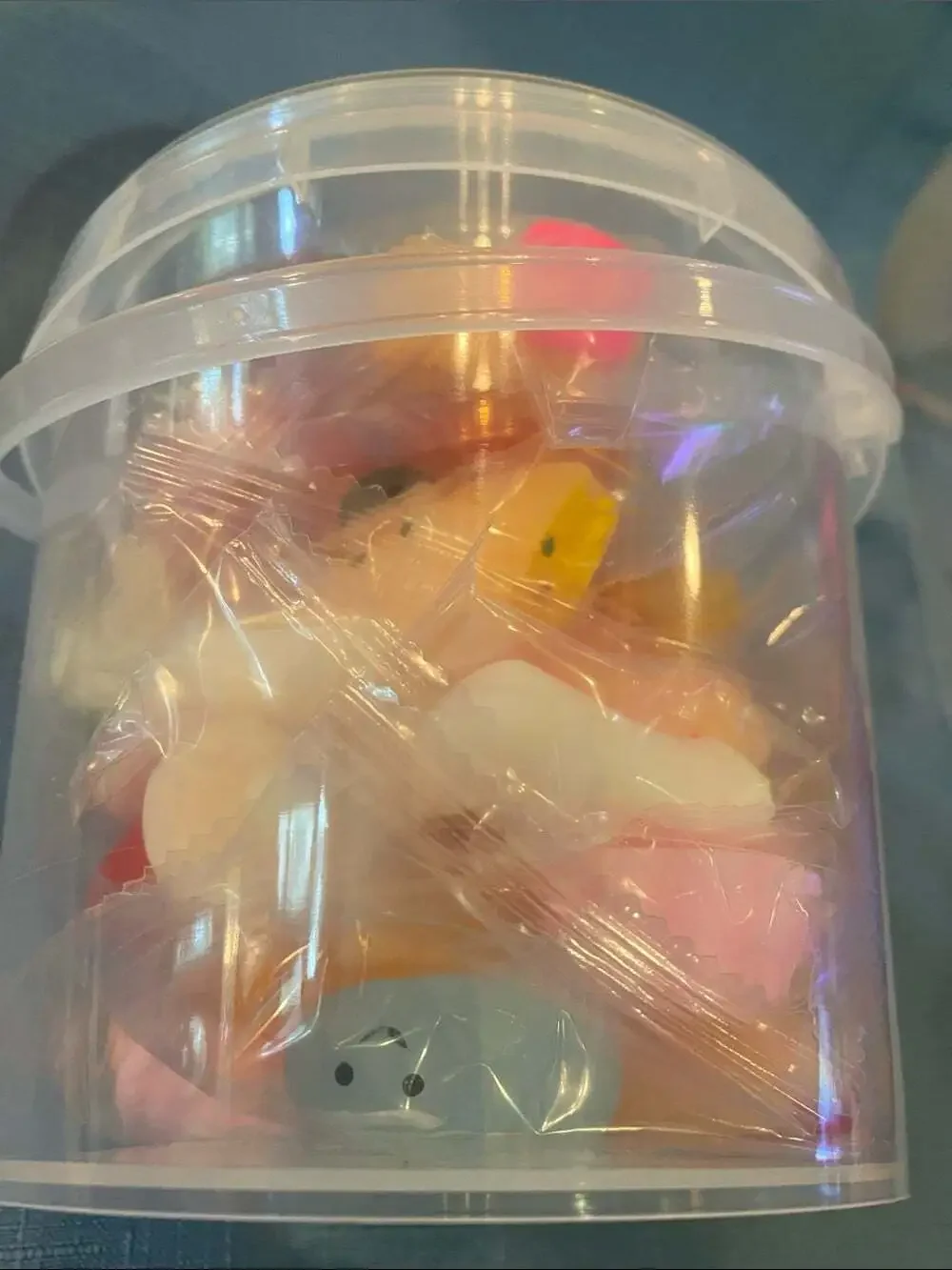 mini food mochi squishies - Assorted Pastel Colors - One 24 pieces bucket